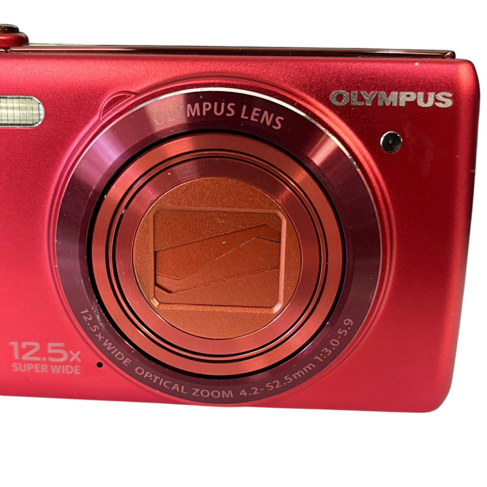 OLYMPUS コンデジ STYLUS VR-370 RED レッド コンパクトデジタルカメラ