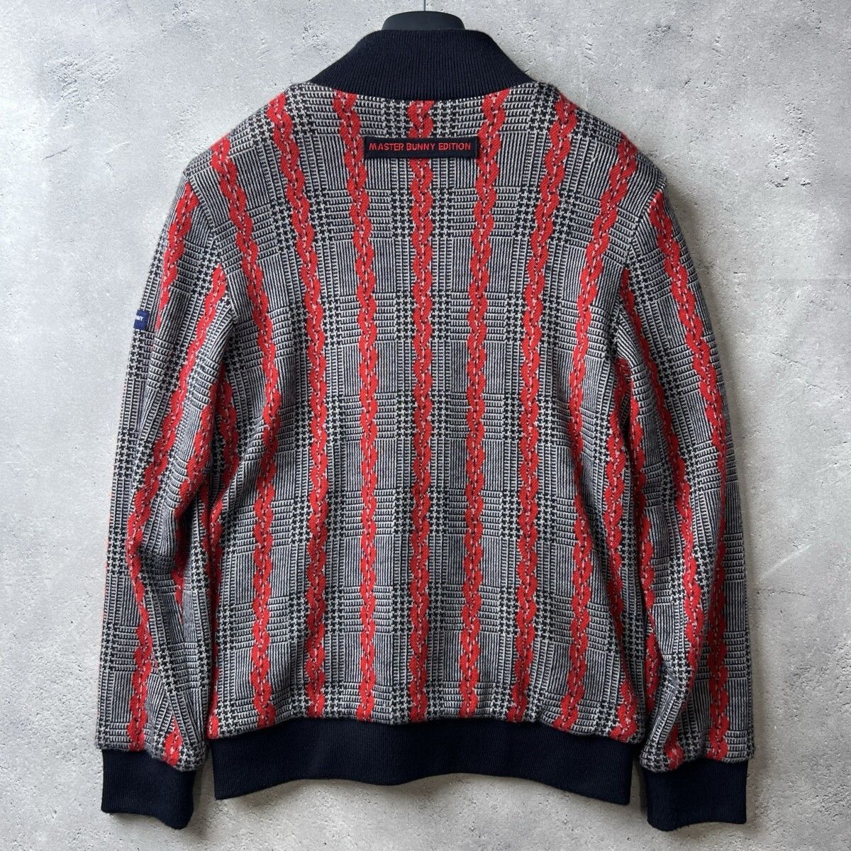 マスターバニーパーリーゲイツ ウールニットジップアップジャケット