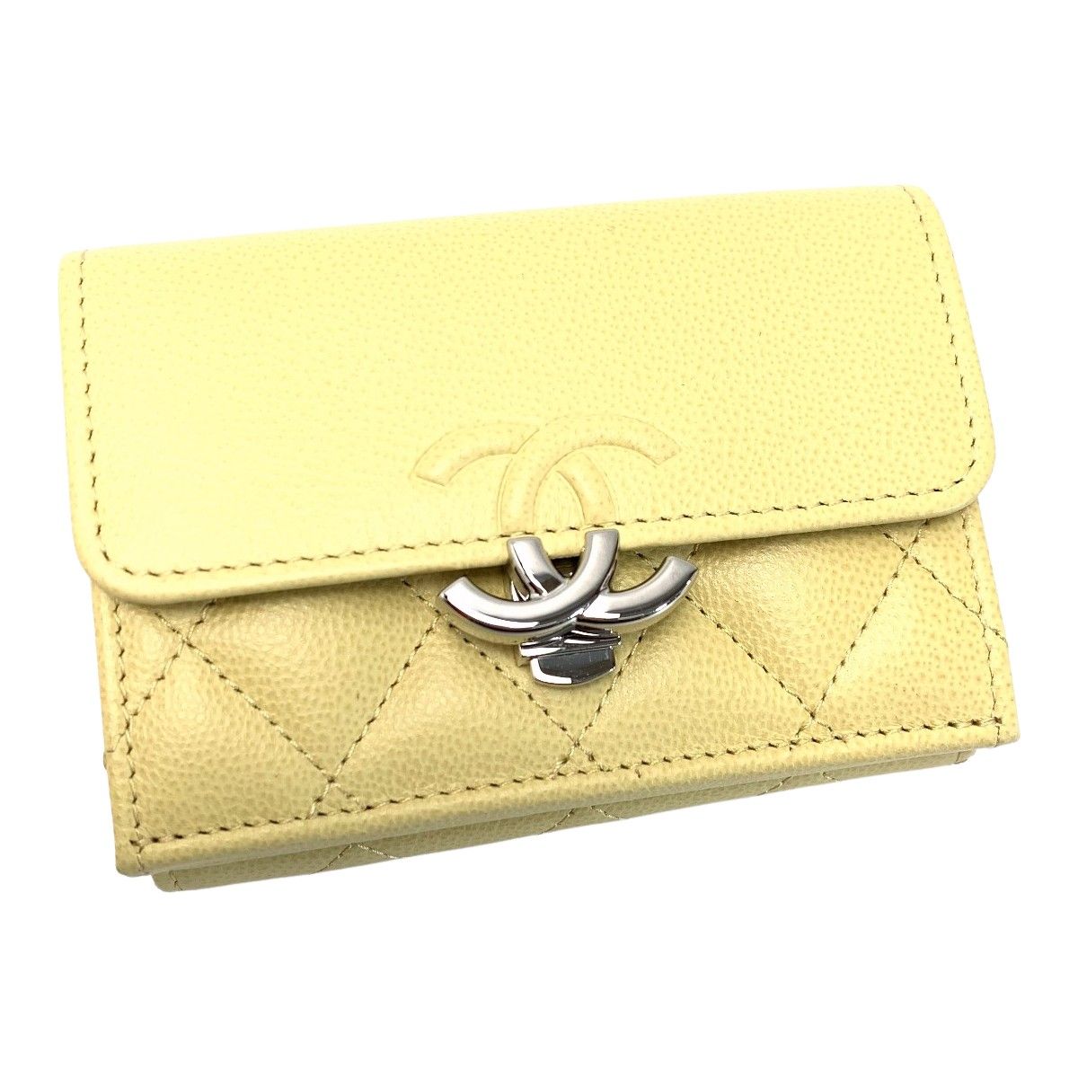 CHANEL シャネル ココマーク キャビアスキン スモールフラップ  