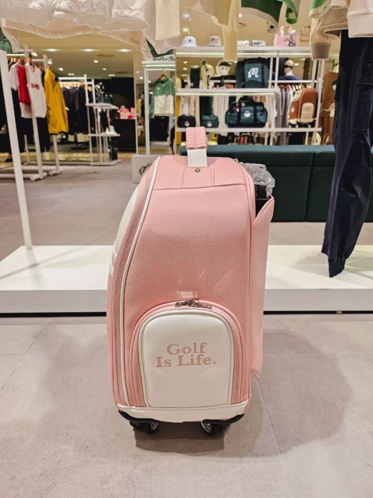 Malbon ゴルフバッグマルボンスーツケース キャリーバッグ ピンク 男女兼用 MALBON GOLF キャリーバッグ スーツケース 機内持込 - メルカリ