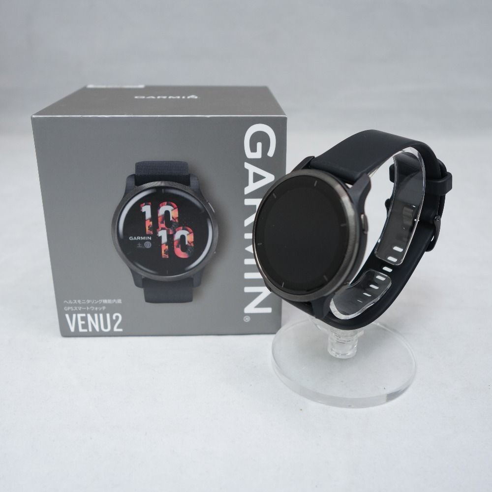 GARMIN (ガーミン) GPSスマートウォッチ VENU2 Black / Slate 45mm ヘルスモニタリング機能内蔵  010-02430-61 - メルカリ