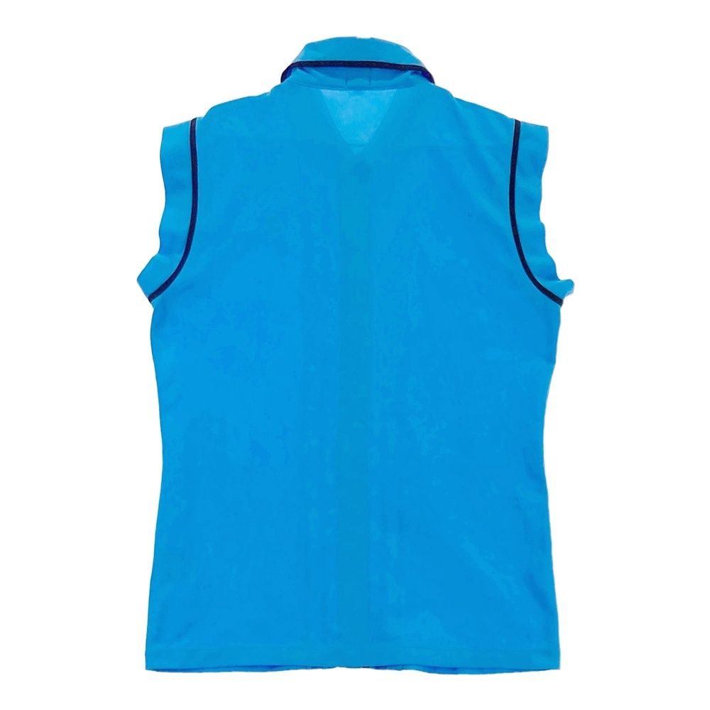 サイズ：38 ARCHIVIO アルチビオ ノースリーブ ポロシャツ ブルー系