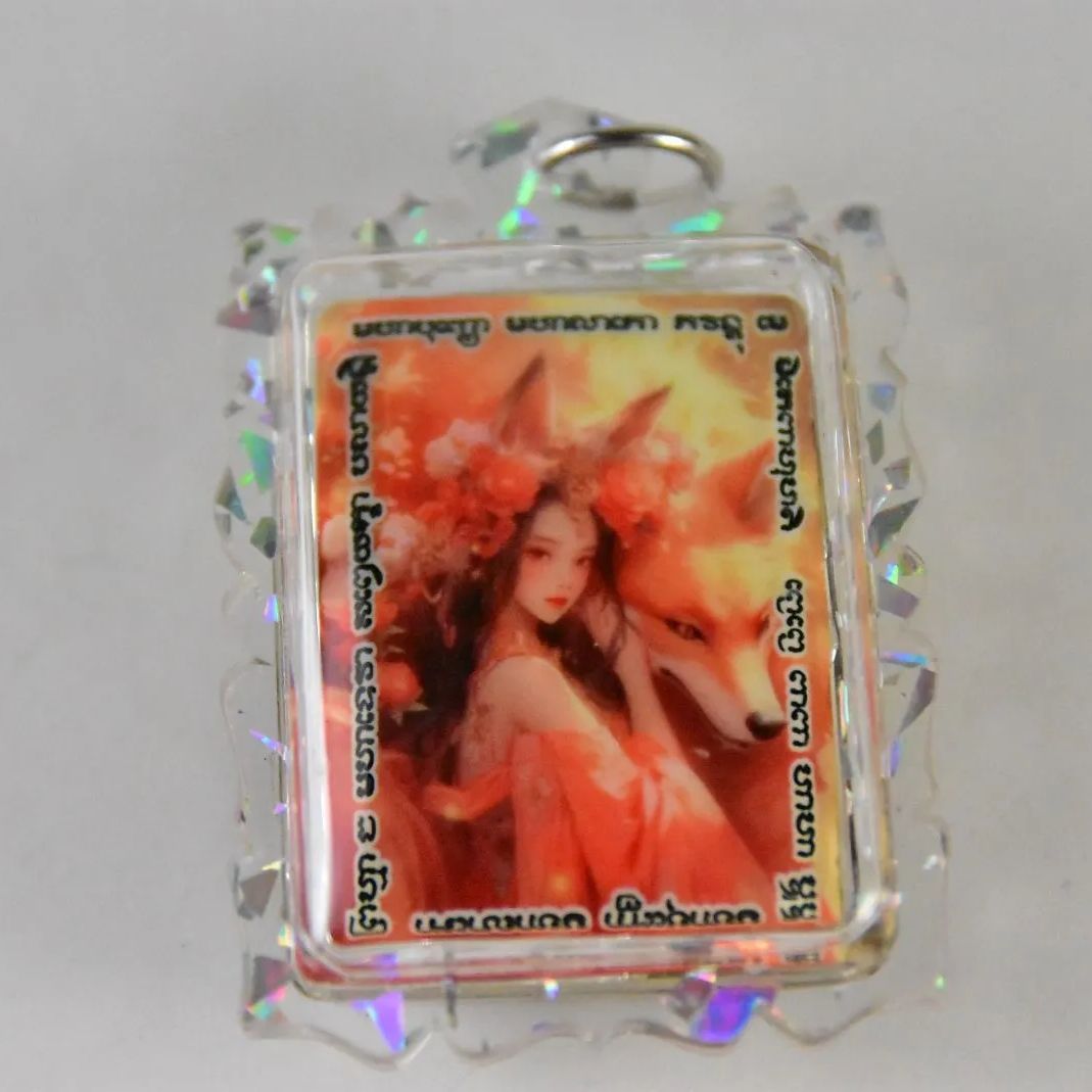 タイ呪物 呪符 ジンジョークカオハン 九尾の狐 プラクルアン 恋愛運