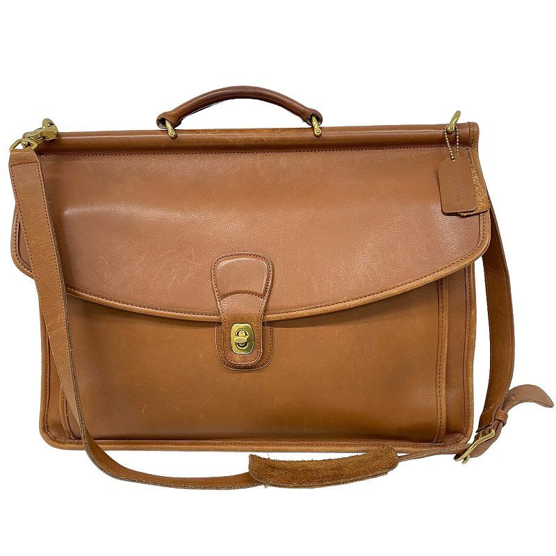 オールドコーチ　5266  USA製　ターンロック　ビジネスバッグ　ブラウン コーチ COACH 5266 レザー ブリーフケース ビジネスバッグ ブラウン