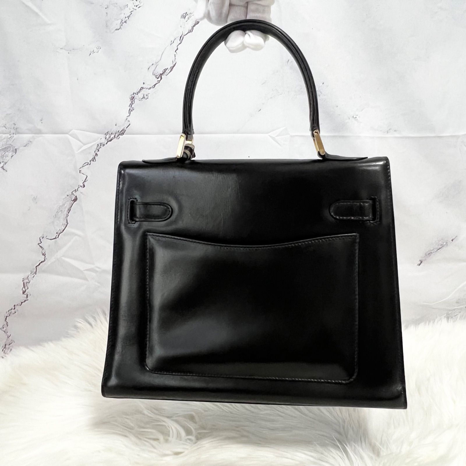 BALLY Bally バリー レザー ハンドバッグ 黒 ブラック 南京錠 ワン