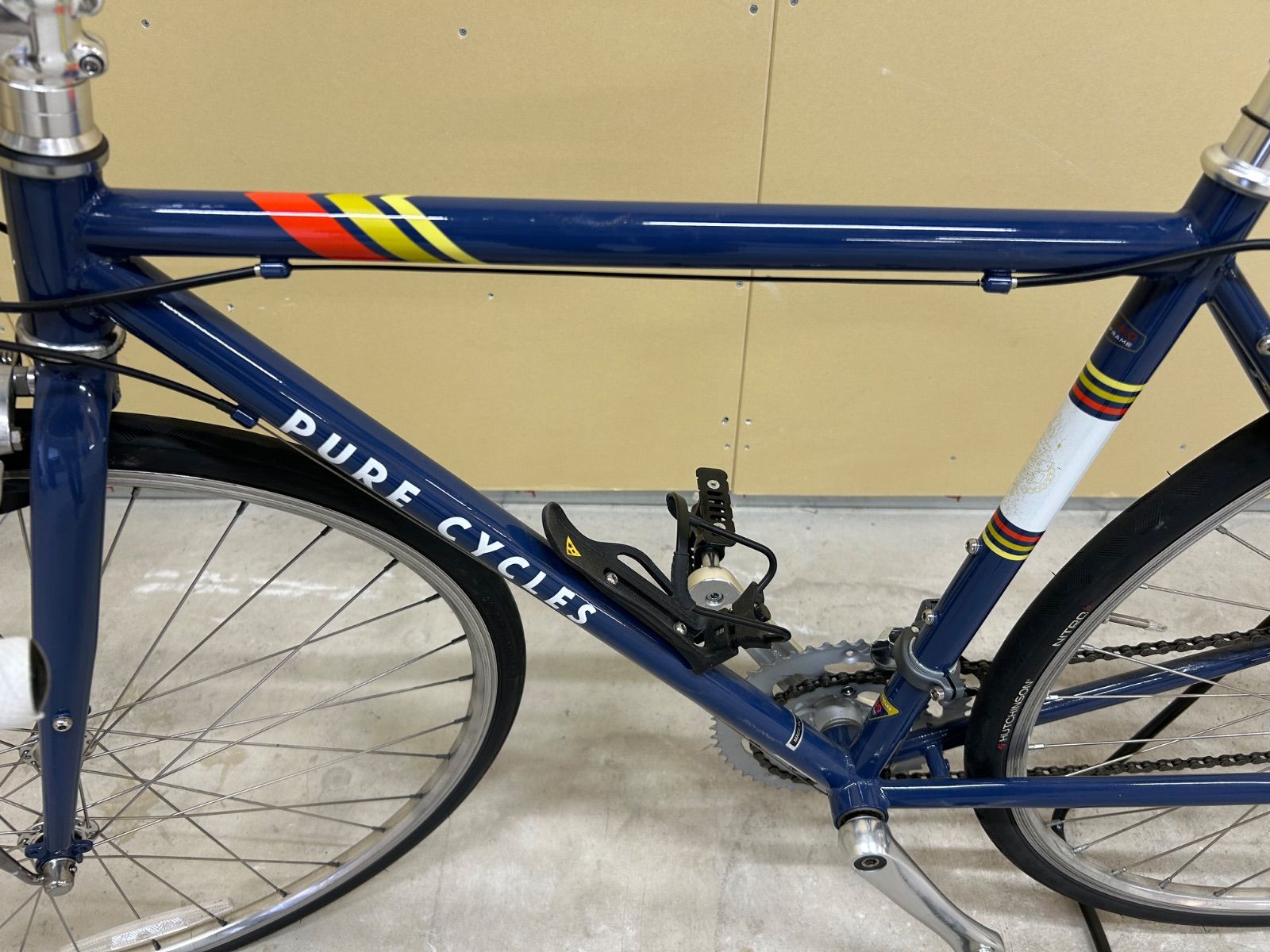 美品】Pure Cycles ピュアサイクル ロードバイク ブルー - メルカリ