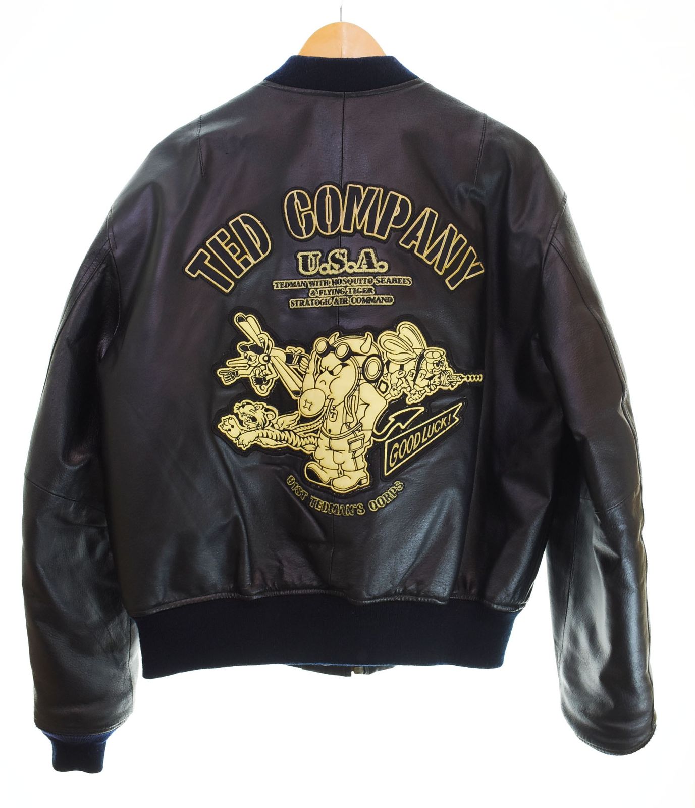 テッドマン TEDMAN TED COMPANY TYPE MA-1 LEATHER レザー MA1 テッドマン TEDMAN TED COMPANY TYPE MA-1 LEATHER レザー MA1