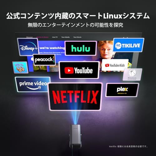 ✨プロジェクター 家庭用750ASNI 高輝度 プロジェクター 4K WiFi Amazon.co.jp: プロジェクター 4k【Netflixライセンス&DoIby対応