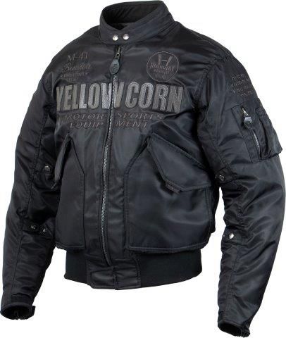 ウィンタージャケット ブラック/ガンメタ LLサイズ YB-5302 イエローコーン