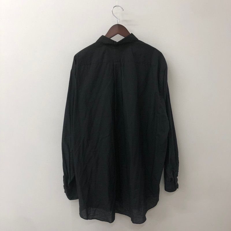 COMOLI 24SS カディコットンコモリシャツ BLACK 3 COMOLI 24SS カディコットンコモリシャツ（3）