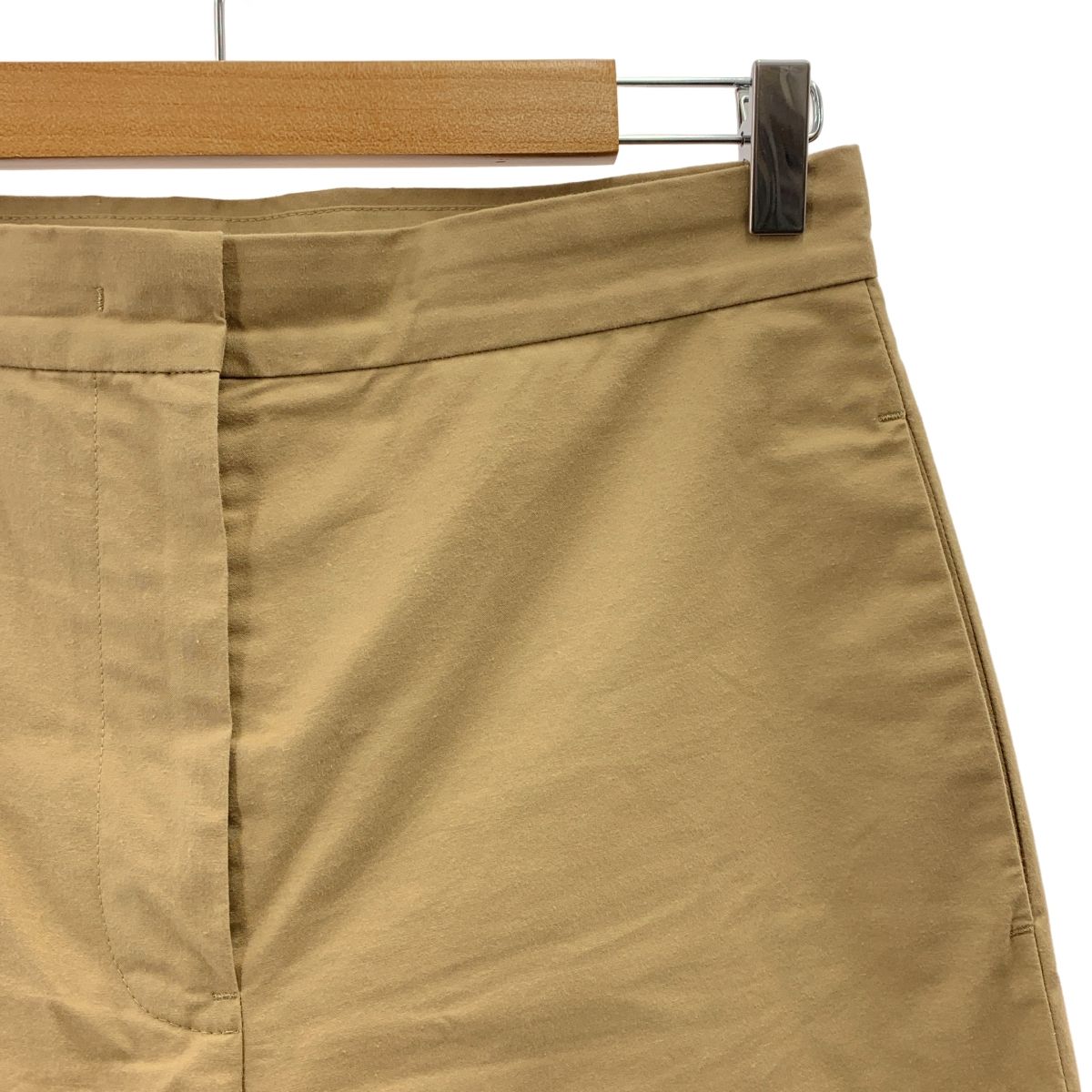 JIL SANDER ジルサンダープラス 2025SS ロゴ刺しゅう コットン ワイド チノパンツ 34 ベージュ レディース