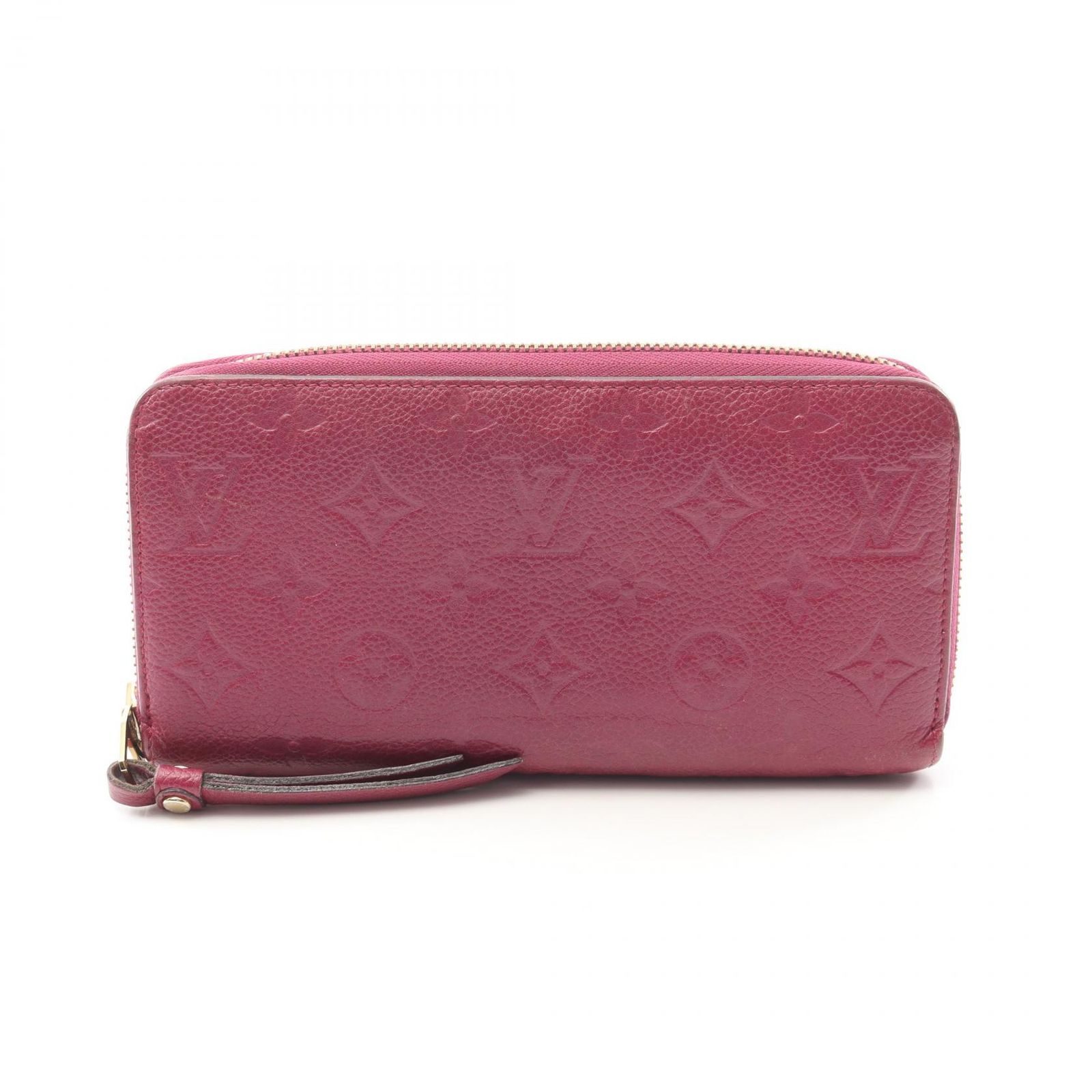 ルイ ヴィトン LOUIS VUITTON ラウンド長財布 ジッピーウォレット モノグラムアンプラント オロール M60549 オロール レザー ジッピー ウォレット レディース Used B