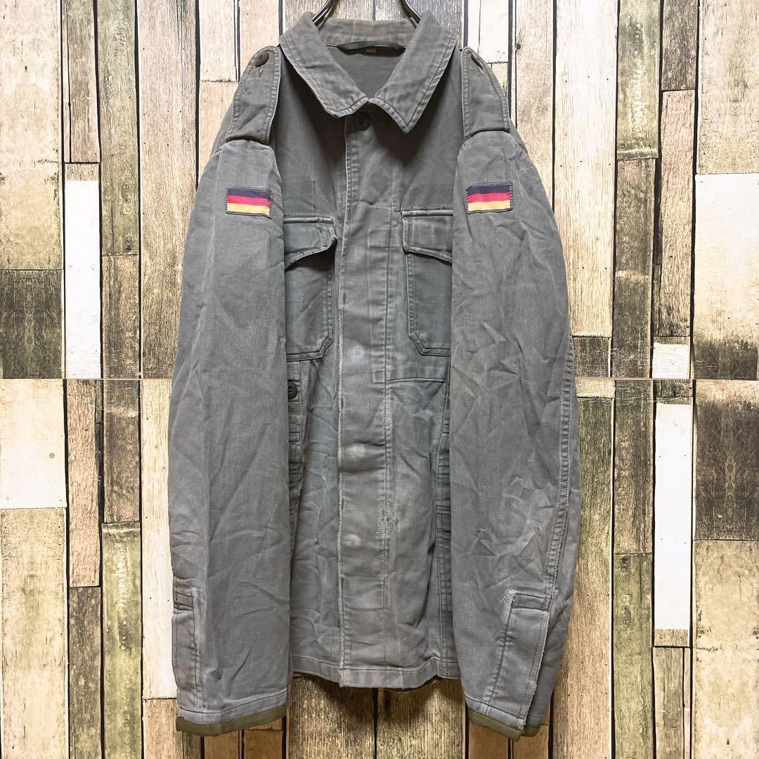 ドイツ製》german army35 緑☆モールスキンジャケット L 刺繍 ドイツ製》german army35 緑☆モールスキンジャケット L 刺繍