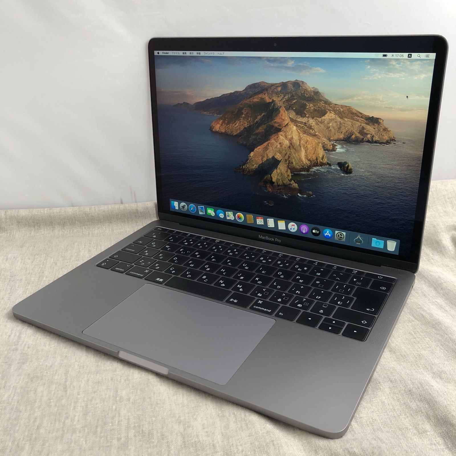 【本体のみ】Apple MacBook Pro (13-inch， 2017， Thunderbolt 3ポートx 2) 【i5・16GB・256GB】A1708 EMC3164/LT-240396（164185）