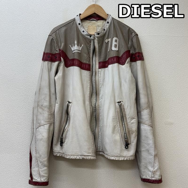 DIESEL ライダース　ジャケット 早い者勝ち】DIESEL ディーゼル ライダースジャケット a06252 L