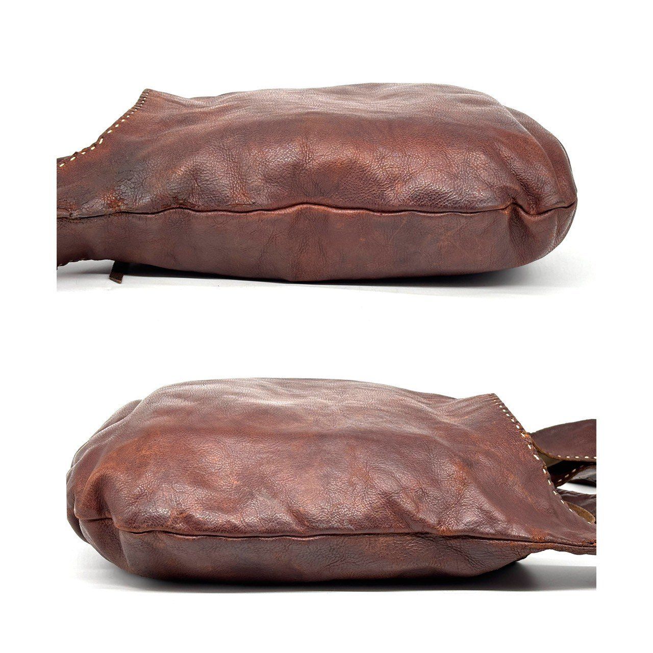 【美品】genten ゲンテン ユーフラテス ワンショルダーバッグ 大容量 茶 ユーフラテス(boxバージョン) ショルダーバッグ｜商品一覧 | 革