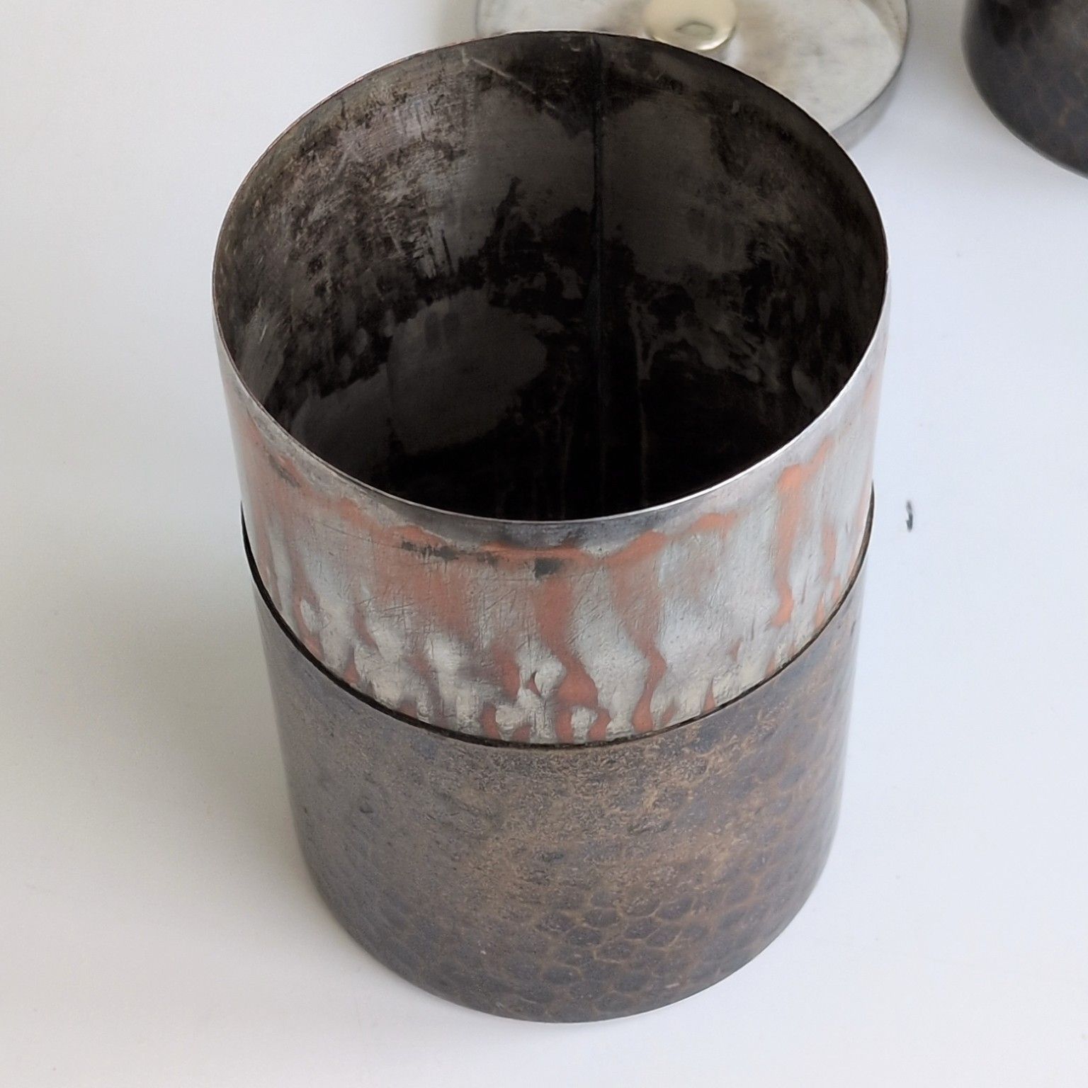 煎茶道具　鎚起銅器　玉川堂造　茶壷　茶心壷　共箱　M　R4774 煎茶道具 鎚起銅器 玉川堂造 茶壷 茶心壷 共箱 M R4774