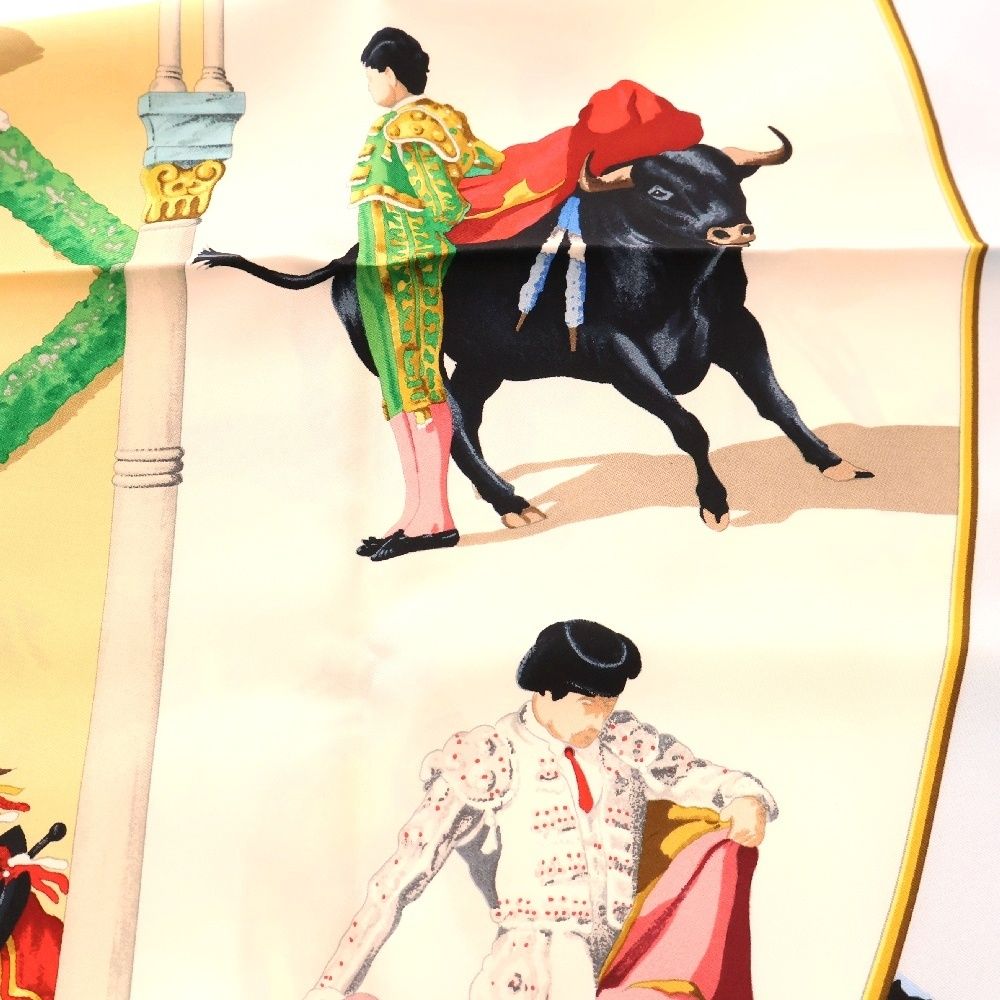 HERMESエルメススカーフ　カレ90　PLAZA DE TOROS闘牛場 HERMES スカーフ カレ90 PLAZA DE TOROS 闘牛場