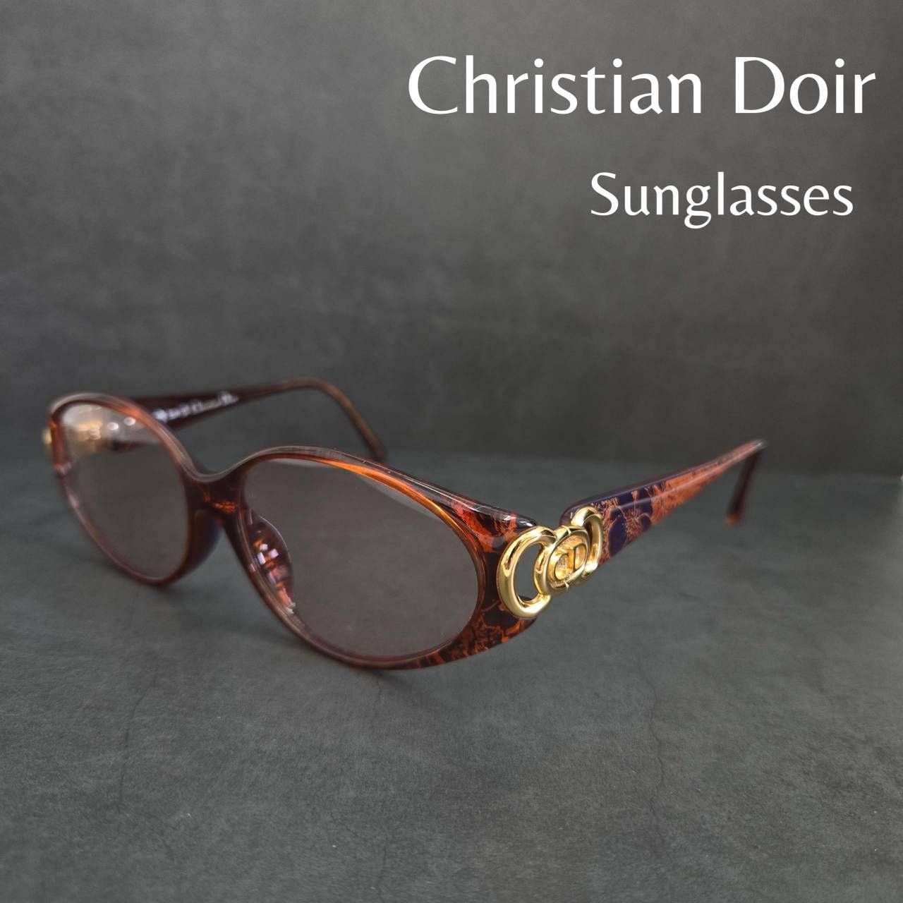 ⭐︎vintage⭐︎ディオール CD金ロゴ サングラス 鼈甲 ブラウン 2851 Christian Dior クリスチャンディオール サングラス 2851A 80 57