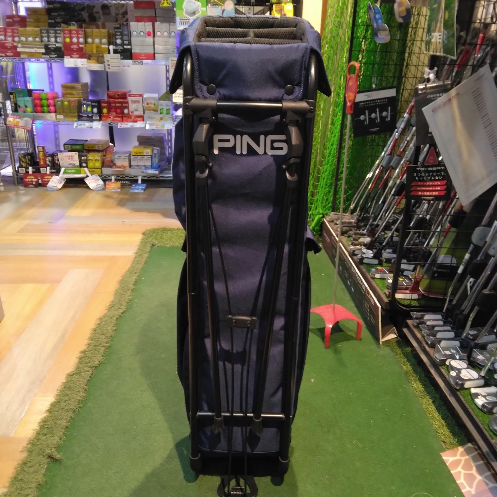 新品PING CB-N2503 キャディバッグ パイプフレームスタンド 9型 PING】CB-N2503 PIPE FRAME STAND軽量スタンド式キャディバッグ