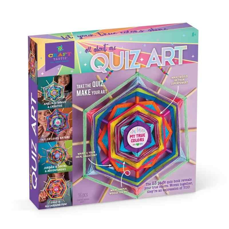 Craft-tastic ? All About Me クイズアート ? クラフトキット ? 楽しい質問に答えてパーソナライズされたアート作品を作る ? 対象年齢8歳以上