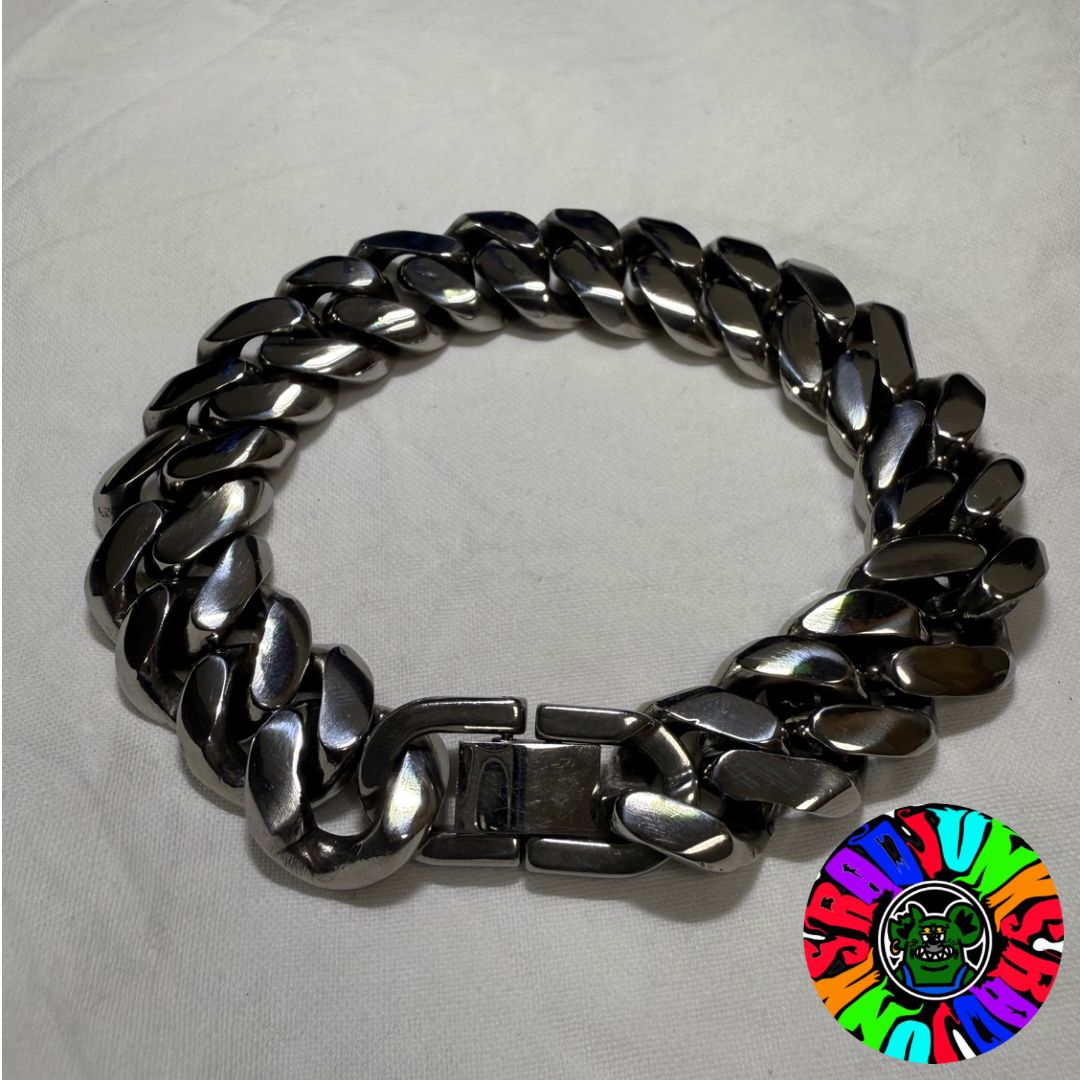 受注生産 ステンレス製喜平 マイアミキューバンチェーンブレスレット