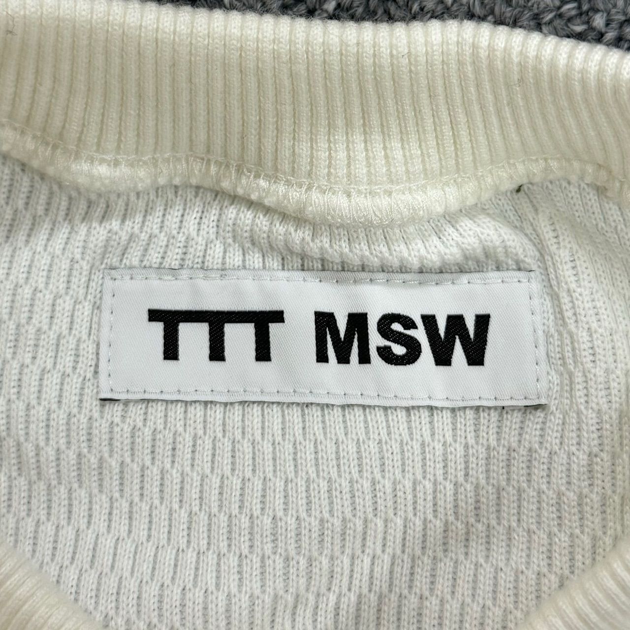 定価30800円 新品 TTT_MSW 22SS 袖ジップ サイドレース カットソー 