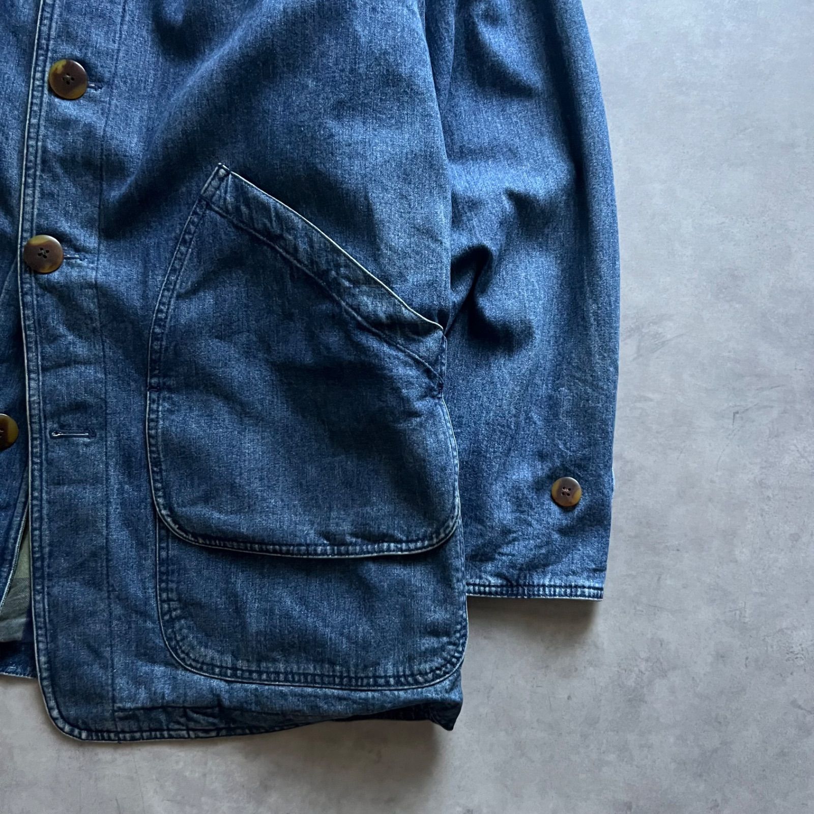 90s LANDS END denim coverall jacket ランズエンド デニム カバーオール