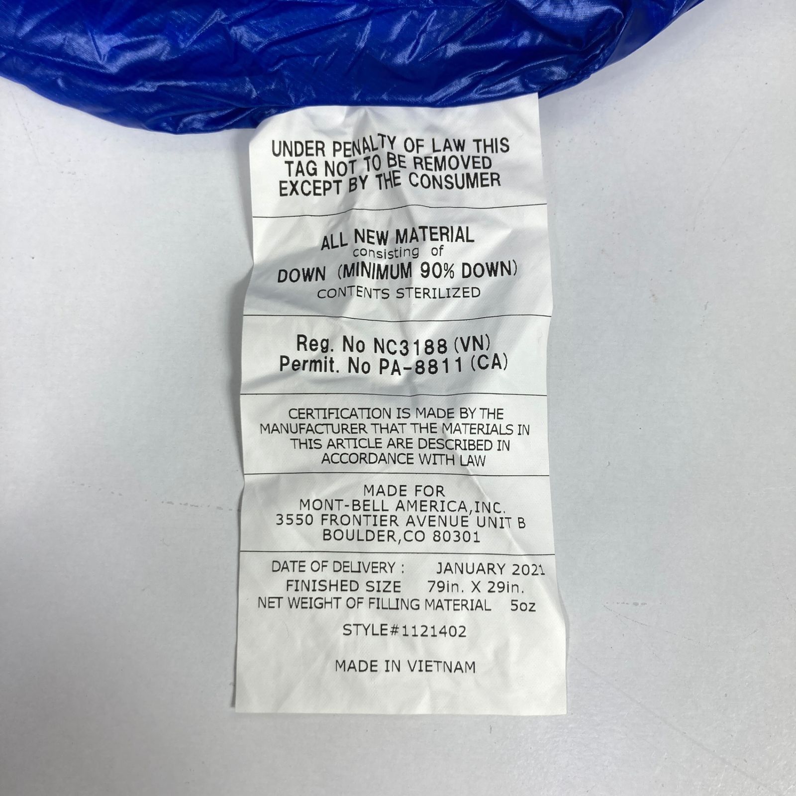 OneSize ブルー系 Montbell モンベル シームレス ダウンハガー800 5 Seamless Down Hugger 800 5 ダウン スリーピングシステム 寝袋 ダウンシュラフ z00053237 ダウン HRDEVELOPMENT_JP