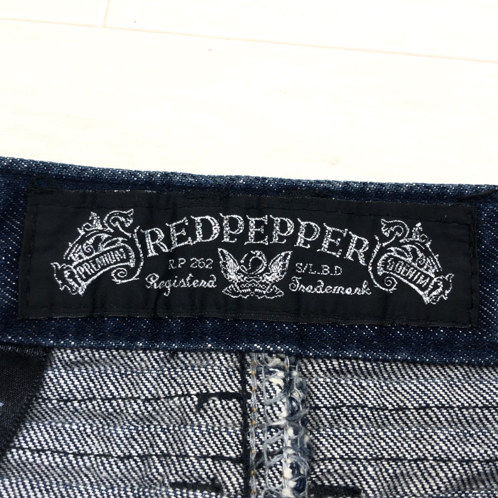 美品 RED PEPPER レッドペッパー USED加工 y2k スタッズ ファー