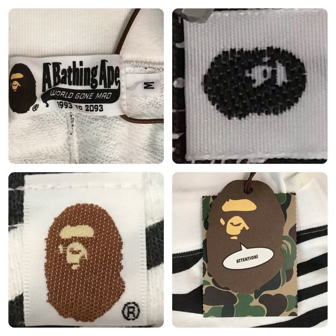 ☆新品☆ BAPE zebra camo スウェット ハーフパンツ Mサイズ a bathing