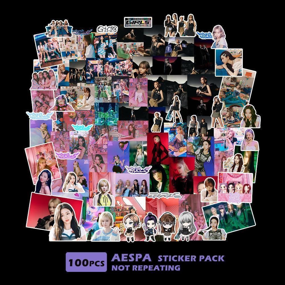 100枚 Aespa シールステッカー - その他