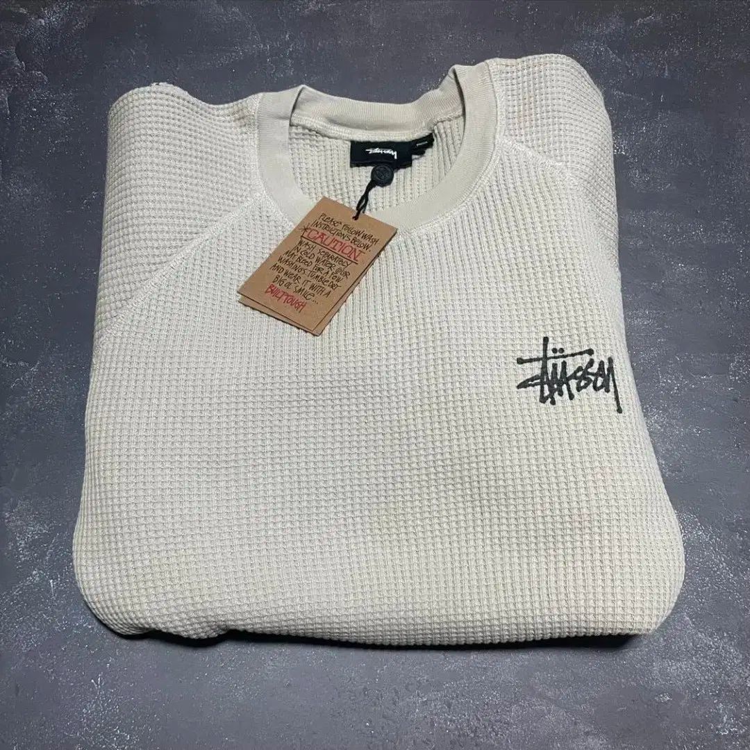STUSSY(ステューシー) / サーマルカットソー/長袖Tシャツ/L/コットン
