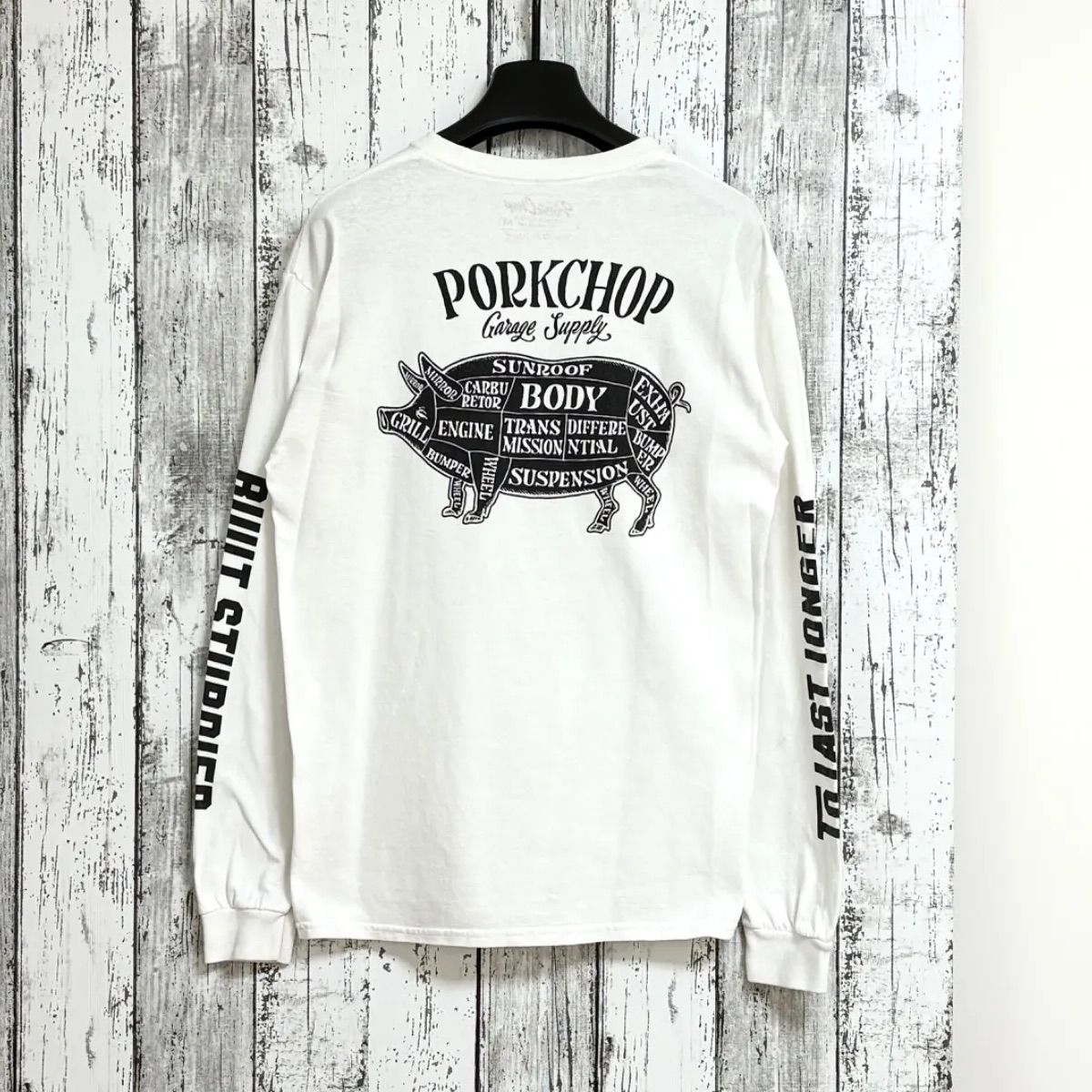 ポークチョップ　PORKCHOP PORK BACK ジップアップパーカー PORKCHOP PORK BACK TEE ポークチョップ