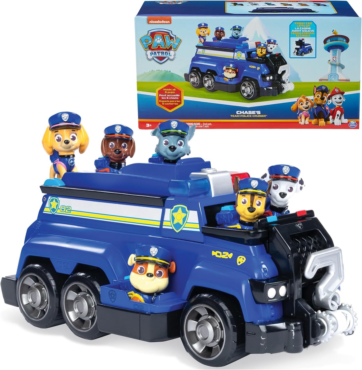 Paw Patrol パウパトロール チェイス トータル チーム レスキュー ポリス クルーザー ビークル おもちゃ フィギュア Chase Marshall Skye Rubble Rocky Zuma