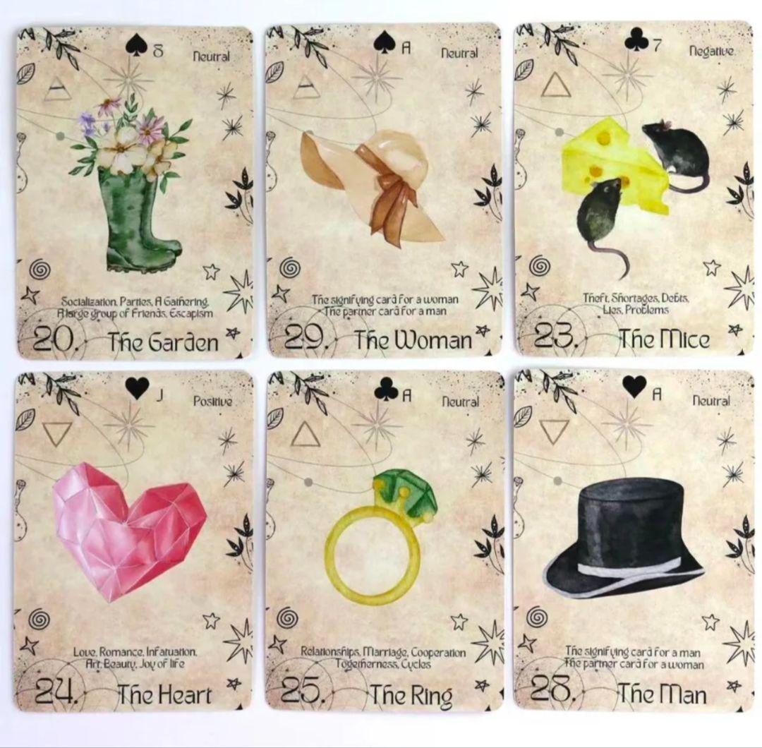 新品】現代のルノルマンカード Modern Lenormand deck - メルカリ