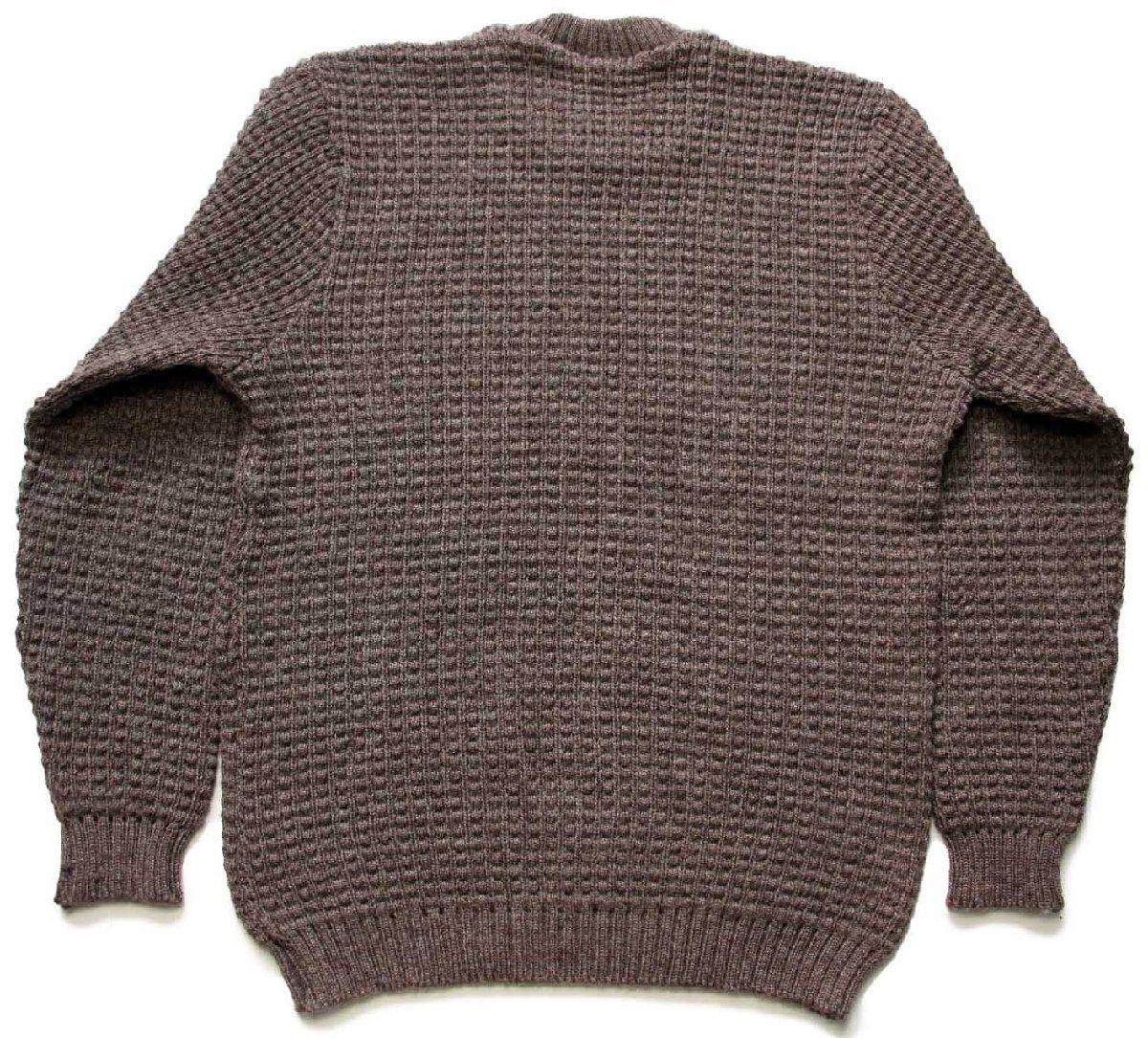 70s ニュージランド製 Kairanga ウール ポップコーンニット セーター 