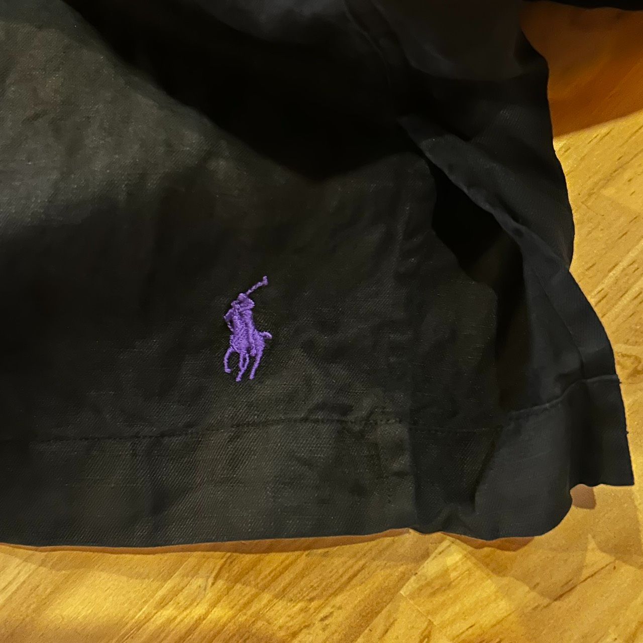 POLO RALPH LAUREN ポロ ラルフローレン 90's OPEN COLLAR LINEN SILK