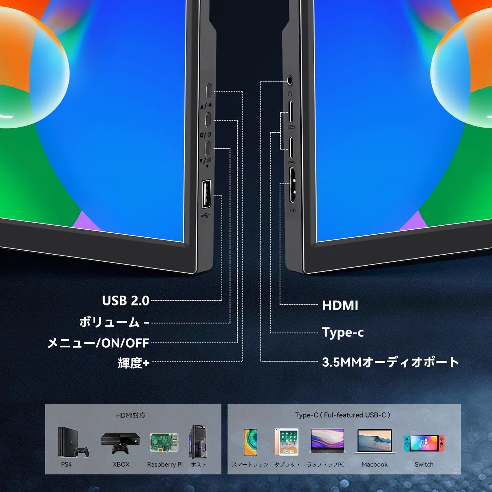 JONETZ 14インチ ポータブルチューナーレスモニター 開封済み未使用 生産終了〉JAPANNEXT JN-IPS9800TUHDR 98インチ大型ディスプレイ