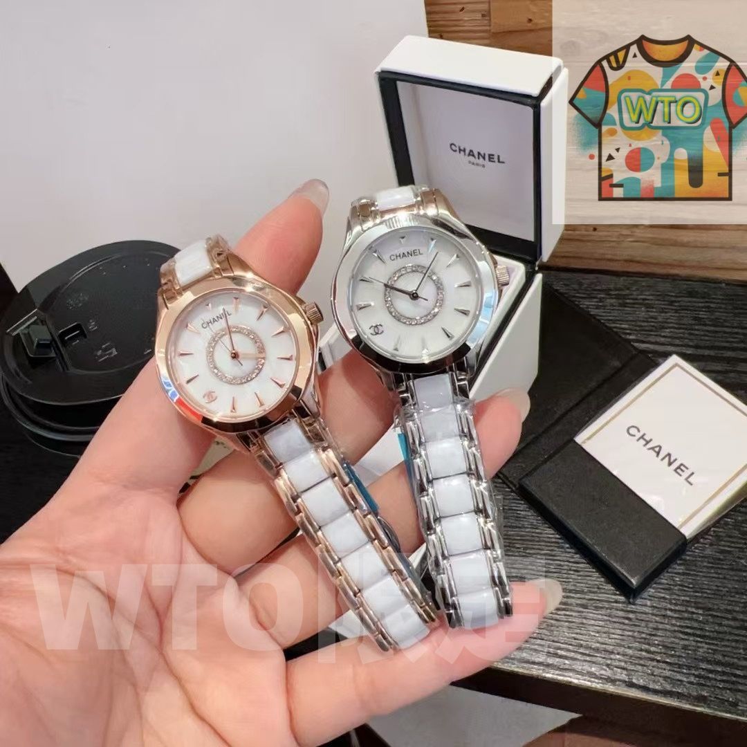 Chanel レディース時計　動作確認済み 今日WTO】Chanel シャネル セラミック レディース クォーツ