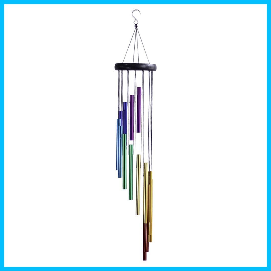 迅速】 虹色 ウィンドチャイム レーンボー色 2種類 多彩14本チューブ 6