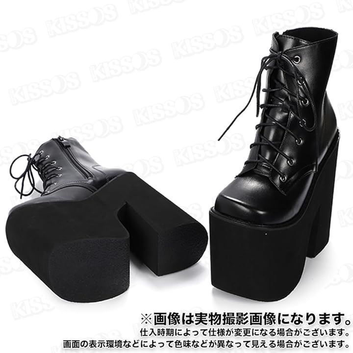 厚底20cmヒール 24.5cmブーツ コスプレ ゴシック 美品】厚底ブーツ 20 厚底20cmヒール 24.5cmブーツ コスプレ ゴシック 美品】厚底ブーツ 20