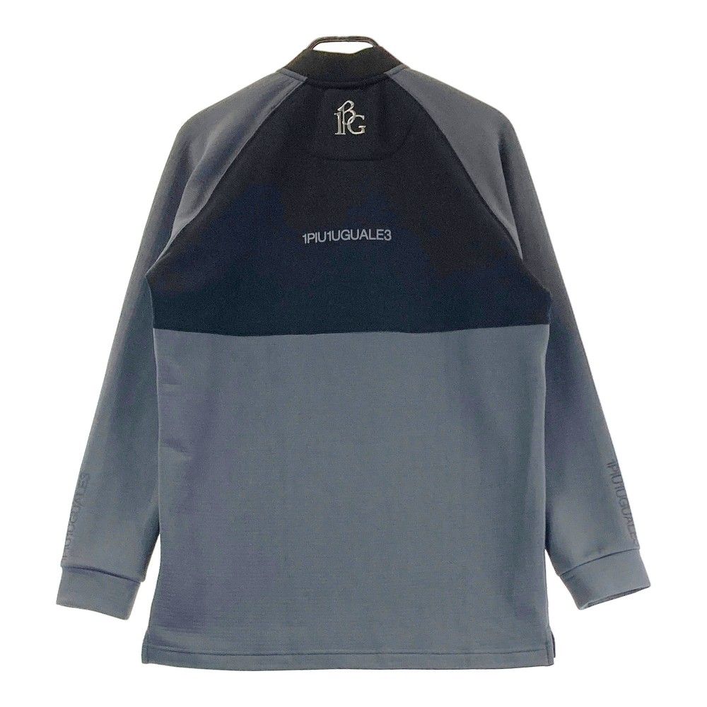 サイズ：5 1PIU1UGUALE3 GOLF GRT236 長袖襟付きTシャツ  グリーン系 [240101420622] ゴルフウェア メンズ ストスト 1PIU1UGUALE3 GOLF GRT236 長袖襟付きTシャツ グリーン系 サイズ