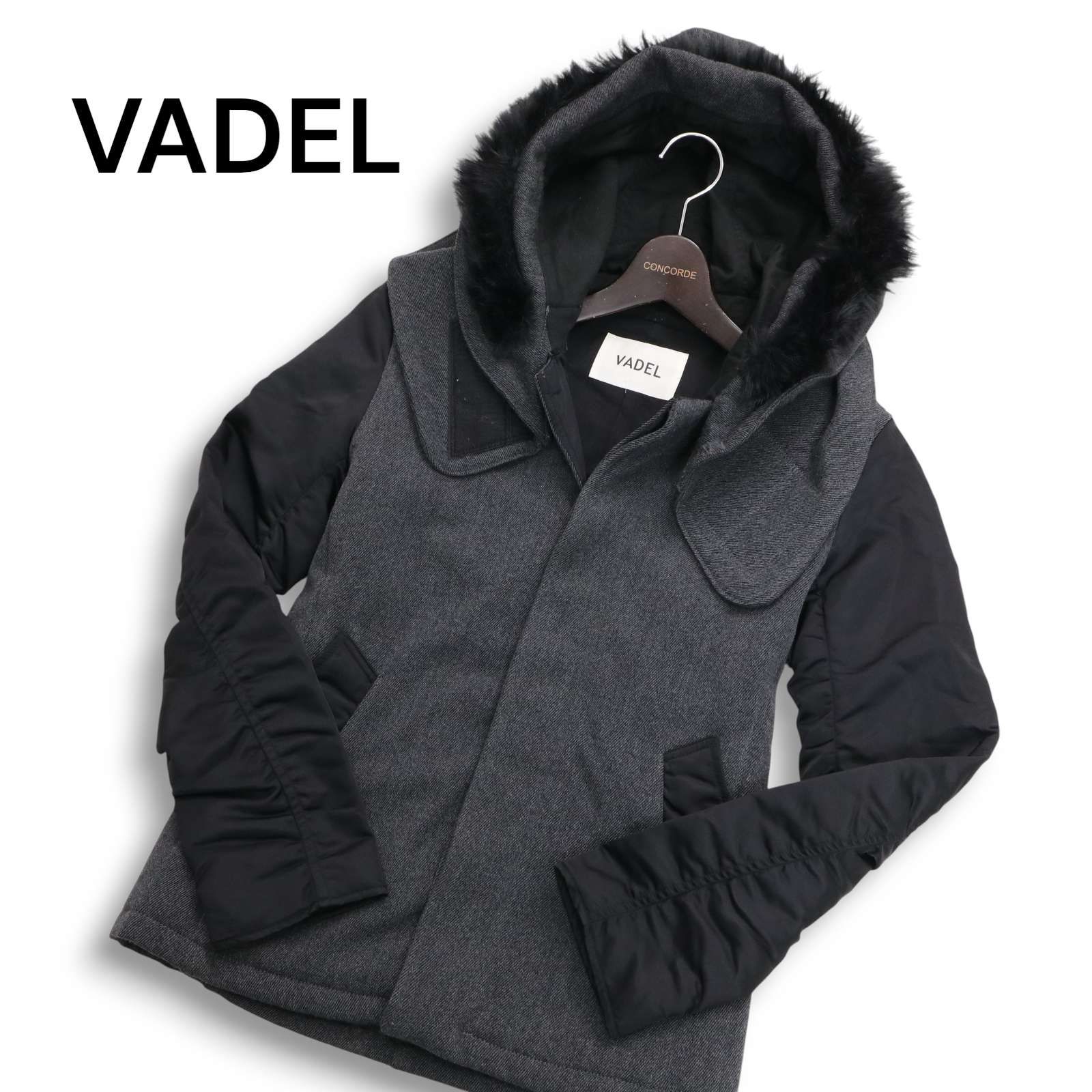 VADEL バデル 秋冬 ヘビーナイロン スリーブ切替☆ コンビネーション