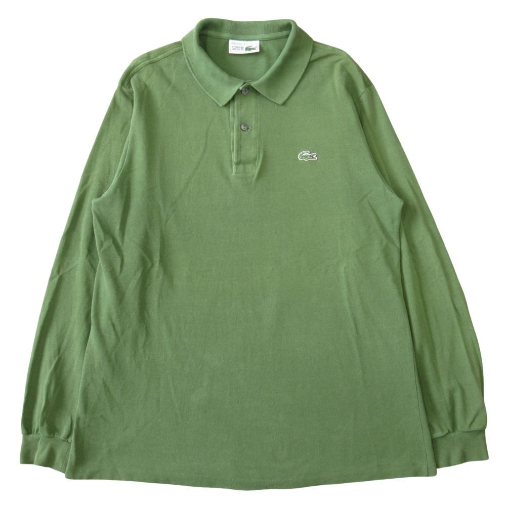 LACOSTE フレンチラコステ フレラコ 鹿の子 ポロシャツ カットソー 長袖 ロゴ フランス製 ヴィンテージ ビンテージ サイズ4 メンズ 古着