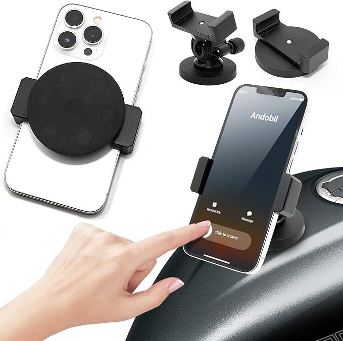 【在庫処分】バイク スマホホルダー バイク用スマホホルダー 超強力 360度回転 携帯ホルダー 振動吸収 自転車 クイックホールド マウント 対応 スマホ スタンド セット