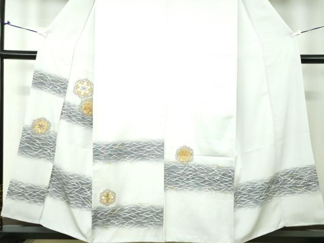 平和屋着物○訪問着 黄金繭 駒刺繍 正倉院花文 暈し染め 金彩 やまと誂  