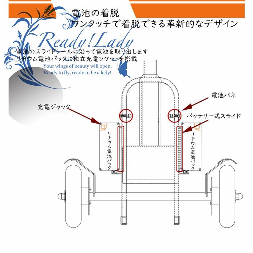 36V 折りたたみ電動三輪車