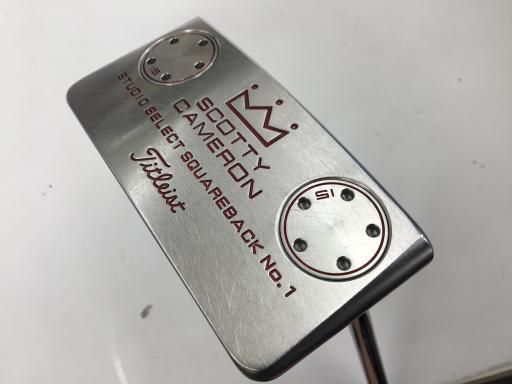 タイトリスト SCOTTY CAMERON STUDIO SELECT SQUAREBACK 34インチ 15g パター PT スチール フレックスその他 メンズ 男性用 右利き 右用 Cランク ゴルフクラブ