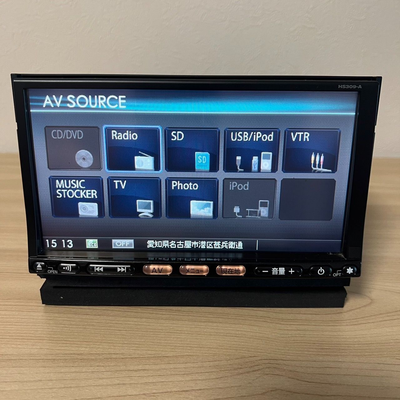 日産純正ナビ HS309-A ワンセグ/DVD/CD/SD/USB/HDD録音